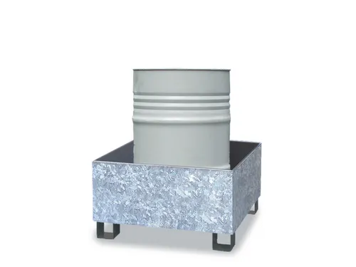 Opvangbak Staal Bxdxh 810X820X450Mm Voor 1X200L Vat Verzinkt