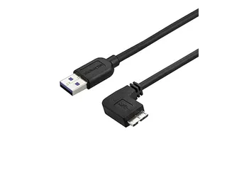 Slanke Micro USB 3.0 kabel haaks naar rechts 50cm - 1