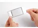 Badge Durable 8542 classic avec aimant 34x74mm gris argenté