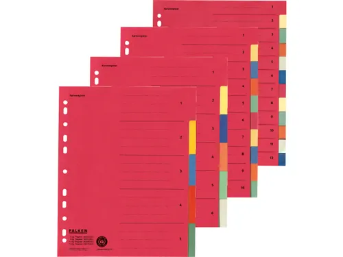 Tabblad recycled karton A4+ 10tabs