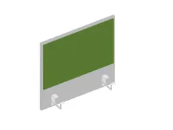 baliepaneel,v. bureau,aanbouw links,B 600mm,MP-lichtgrijs,BN7048-groen