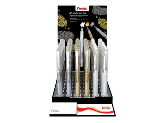 Gelschrijver Pentel K230M medium metallic assorti 3 kleuren - 1