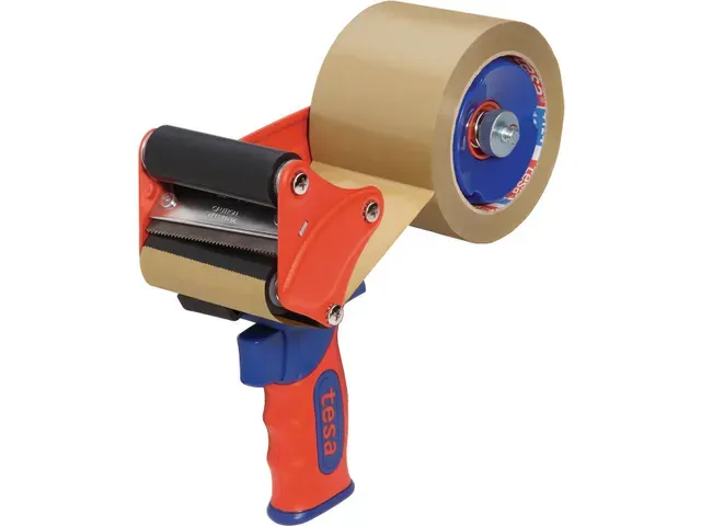 OUTLET Tesa 6075 Premium Handdozensluiter Tapedispenser 75mm Rood