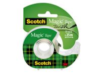 Plakband Scotch Magic 810 19mmx25m onzichtbaar + afroller