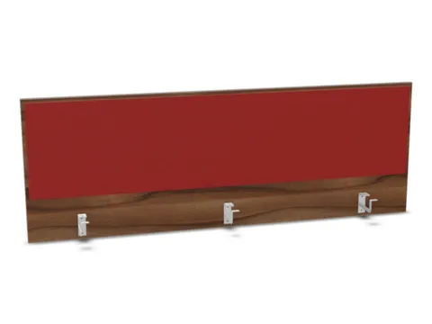 opzetpaneel bureau aanbouw achter NP-tiepolo nut BN4011-rood 1600mm