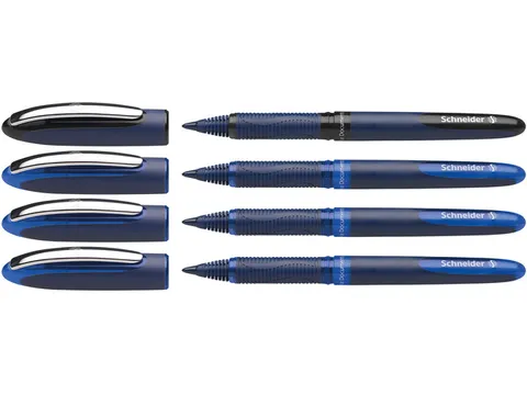 #Rollerbal Schneider One Business etui a 3+1 gratis 3x blauw, 1x zwart