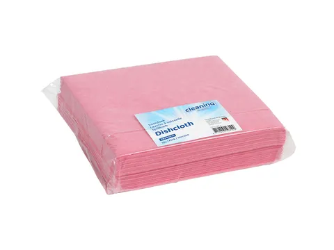 Werkdoek Cleaninq viscose 38x40cm roze 10 stuks