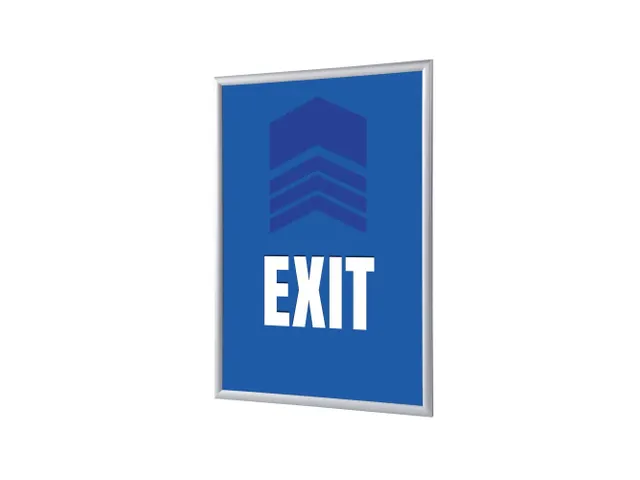 Kliklijst A1 complete set met print "EXIT" Blauw