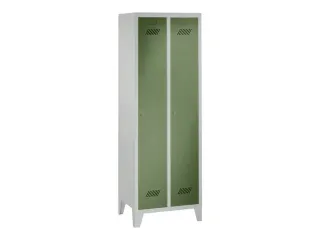locker,HxBxD 1850x600x500mm,2vak,vak B 300mm,RAL7035,front RAL6011 - 2