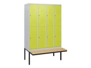 Dubbeldekse dekenkist,HxBxD 1950x1200x815mm,4x2vak.,vak B 300mm - 1