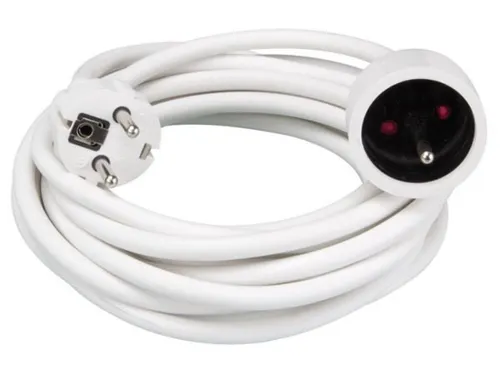 Verlengkabel - 5m - WIT - 3G1.5 - Penaarde