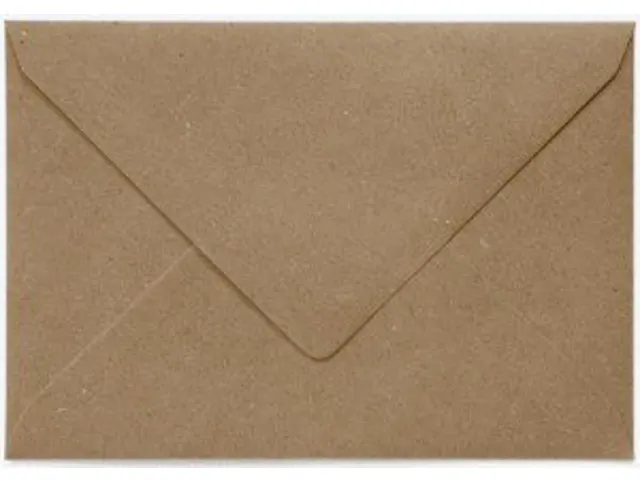 Envelop Papicolor EA5 156x220mm recycled kraft bruin pak à 6 stuks