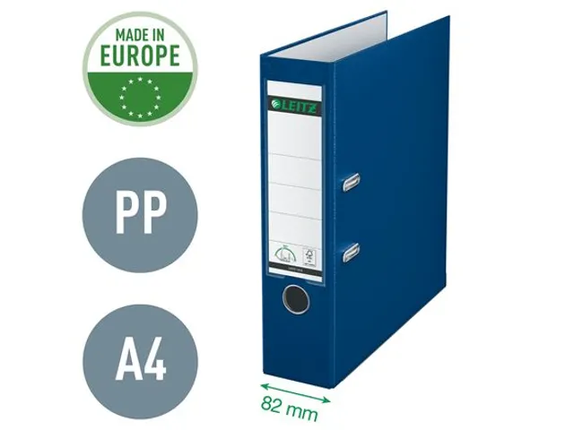 Ordner Leitz 1010 A4 80mm Pp Blauw