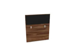 baliepaneel bureau aanbouw achter NP-tiepolo nut BN8033-zwart 1000mm