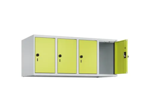 opzetkast,v. locker,4vak.,vak B 300mm,HxBxD 500x1200x500mm