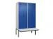 locker met bank,voor scheiding van kleding,HxBxD 2120x1200x815mm,4vak