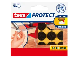 Beschermvilt Tesa antikras 57892 18mm rond bruin