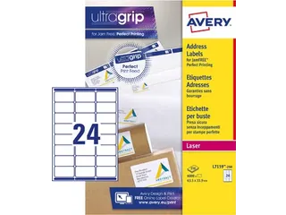 Etiket Avery L7159-250 63.5x33.9mm Adres Wit 6000 Stuks - 1