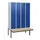 locker met bank,HxBxD 1950x1200x815mm,4vak,vak B 300mm,draaigrendel
