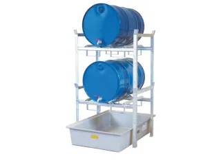 Aftapstelling Bxdxh 990X700X1620Mm V. 2X200L Vaten M. Bak 220L - 1