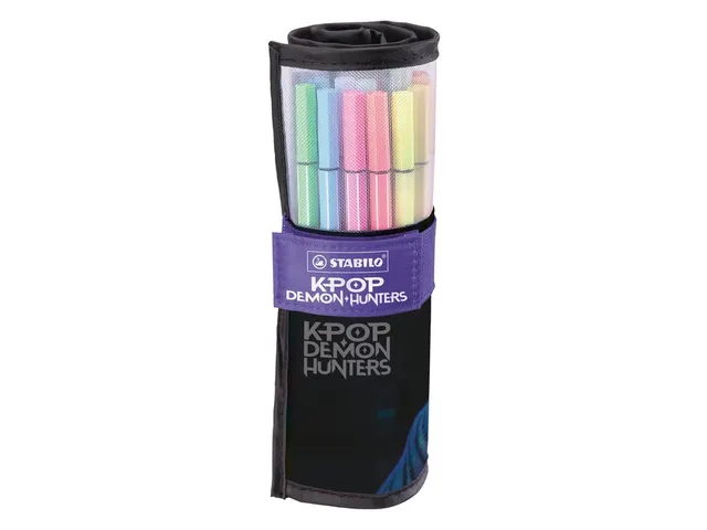 STABILO Pen 68 K-Pop Demon Hunters Viltstiften Rollerset 25 Kleuren