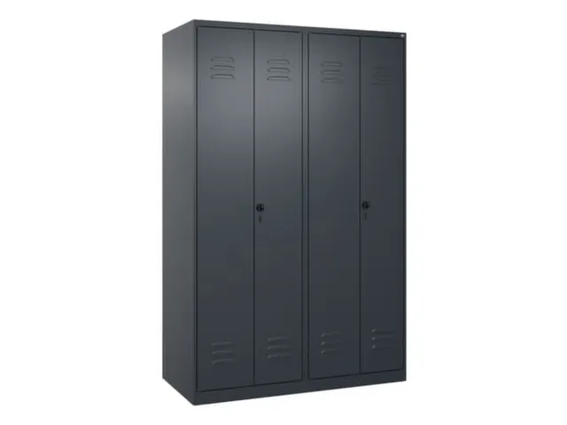 PBM-locker,HxBxD 1850x1200x500mm,4vak,vak B 300mm,draaigrendel