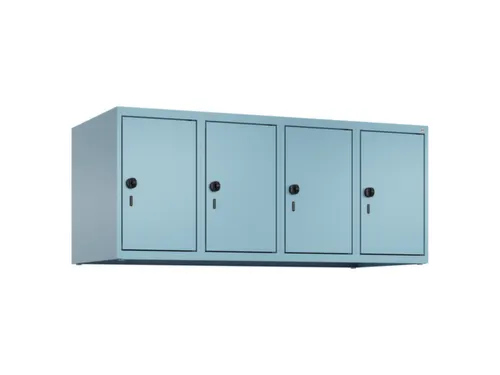 opzetkast,v. locker,4vak.,vak B 300mm,HxBxD 500x1200x500mm