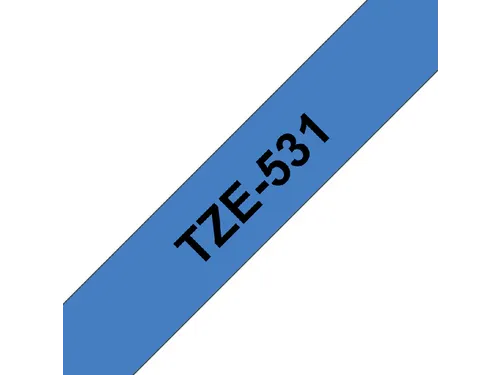 Labeltape Brother P-touch TZe-531 standaard 12mm zwart op blauw