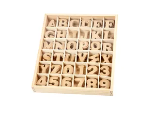 Letters en cijfers Creativ Company 4cm 288 stuks MDF - 1