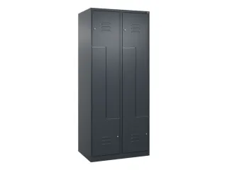 Z-garderobekast,HxBxD 1850x800x500mm,vak B 200/400mm,cil.-slot - 1