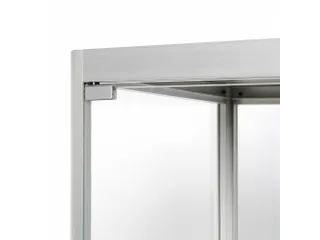Glazen Vitrinekast Dubbele Deur 80x40x200cm - 2