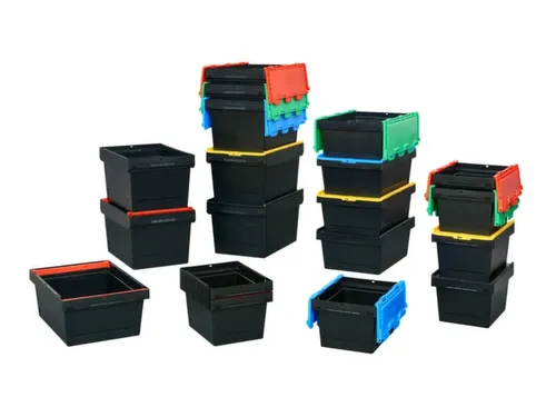 Herbruikbare containers HxLxB 240x610x400mm 38l PP-regeneraat geel