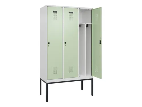 locker voor scheiding van kleding,HxBxD 2120x1200x500mm,3vak