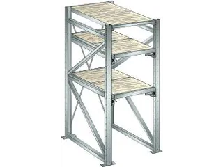 uittrekstelling voor zware lasten,HxBxD 2000x890x1260mm,vaklast 800kg - 2