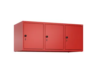 opzetkast,v. locker,3vak.,vak B 400mm,HxBxD 500x1200x500mm - 2