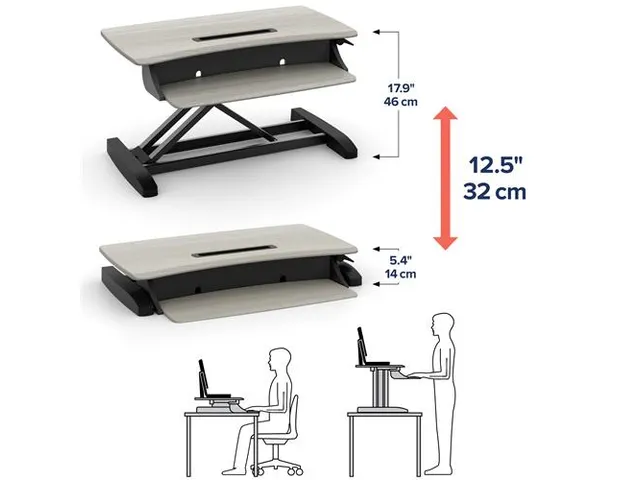 Ergotron WorkFit-Z Mini Zit Sta Desktop