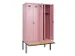 locker met bank,voor scheiding van kleding,HxBxD 2120x1200x815mm,4vak