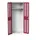 Lockerkast 2000x800x550mm 1 vak, dubbele ventilatiedeur, RAL3004
