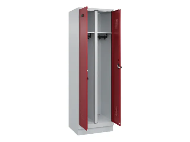 locker voor scheiding van kleding,HxBxD 1950x600x500mm,2vak