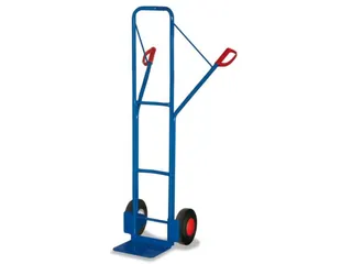 Steekwagen Staal Kratten 250kg Hxb 1600x550mm Massief Rubber Banden - 1