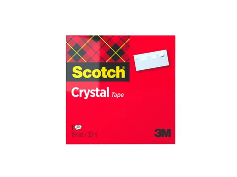 Plakband Scotch 600 19Mmx33M Crystal Clear