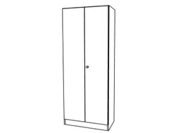 kantoorkast,HxBxD 2004x800x420mm,4xhouten vloer,5ordnerhoogte,romp wit