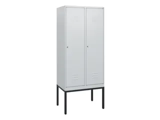 locker,HxBxD 1950x800x500mm,2vak,vak B 400mm,cil.-slot,voetonderstel - 1