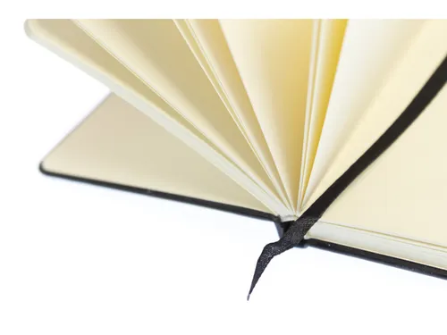 Schetsboek Kangaro A6 zwart PU hardcover 80 blad 140 grams roomwit pap