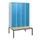 locker met bank,HxBxD 1950x1200x815mm,4vak,vak B 300mm,cil.-slot