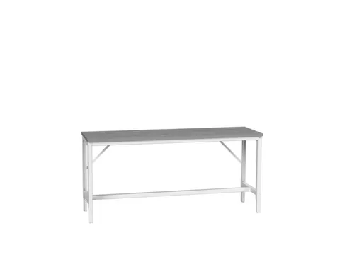 werkbank,HxBxD 780-930x2000x600mm,linoleumblad,4voeten,RAL7035