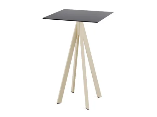 statafel,HxBxD 1090x700x700mm,rechthoekig,4voeten zandkleuren