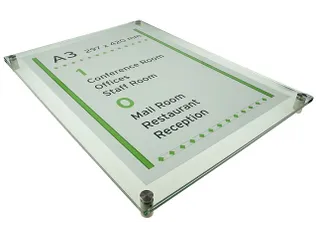 Menoor Deurbord Premium Glasslook A3 Plexiglas - 2