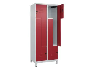 Z-garderobekast,HxBxD 1950x800x500mm,vak B 200/400mm,draaigrendel - 2