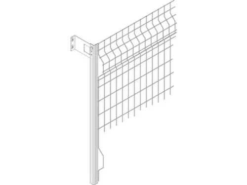 gaasachterwand,v. palletstelling,HxB 1000x2700mm,verzinkt